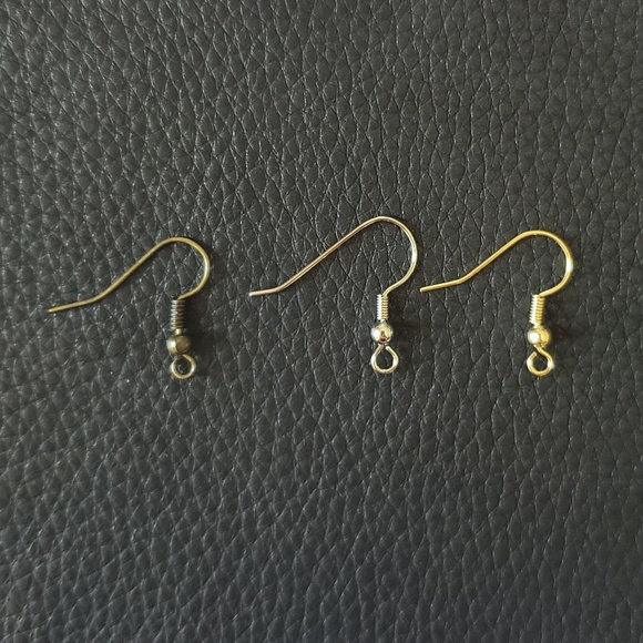 3 Inch | Black Petal Leather Earrings - Picture 4 of 4